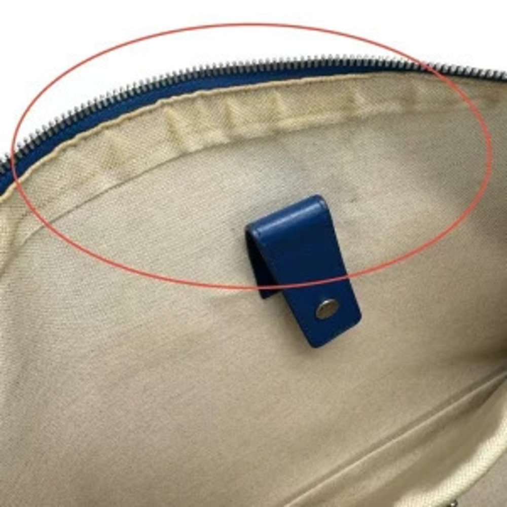 Gucci business bag blue leather